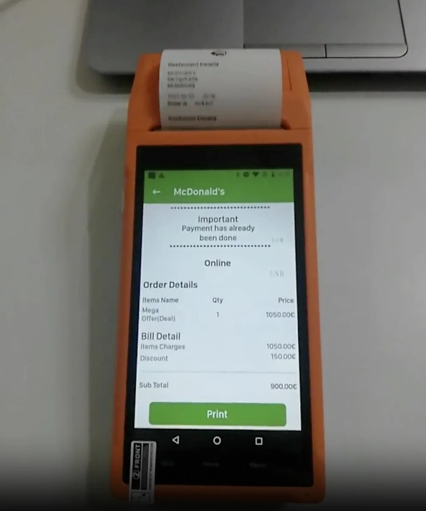 Kitchen App management